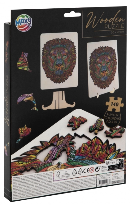 Puzzle Konturowe MOXY Lew 140 Części