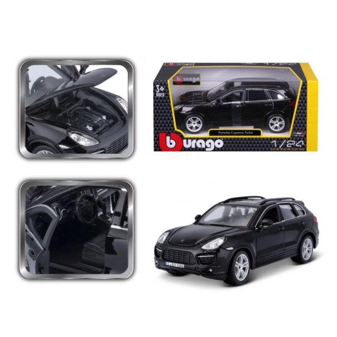 Metalowy model Porsche Cayenne Turbo czarny 1/24
