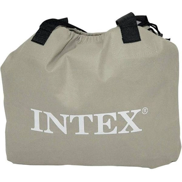 Duży materac dmuchany 203x152 cm z wbudowaną pompką INTEX 64126