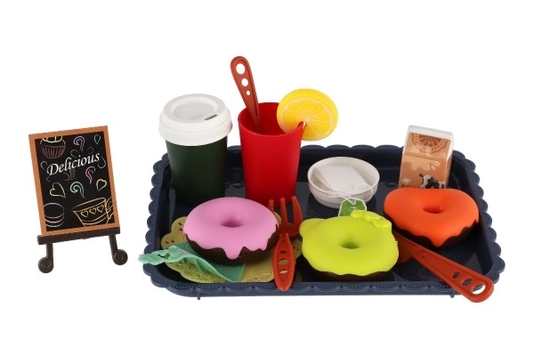 Zestaw kuchenny + plastikowe produkty spożywcze w torbie 20,5x30cm