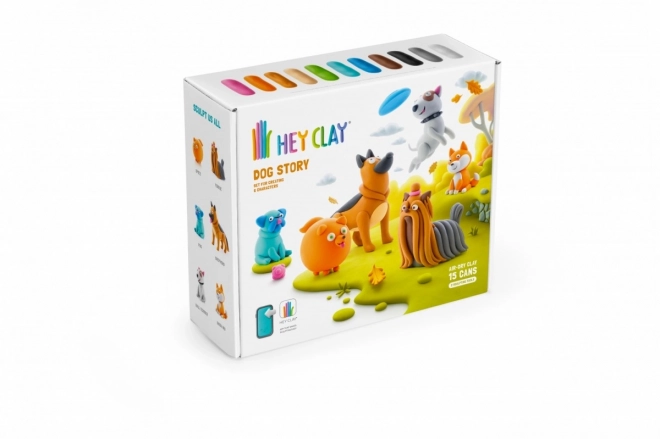 Hey Clay: Historia psów - zestaw mas plastycznych