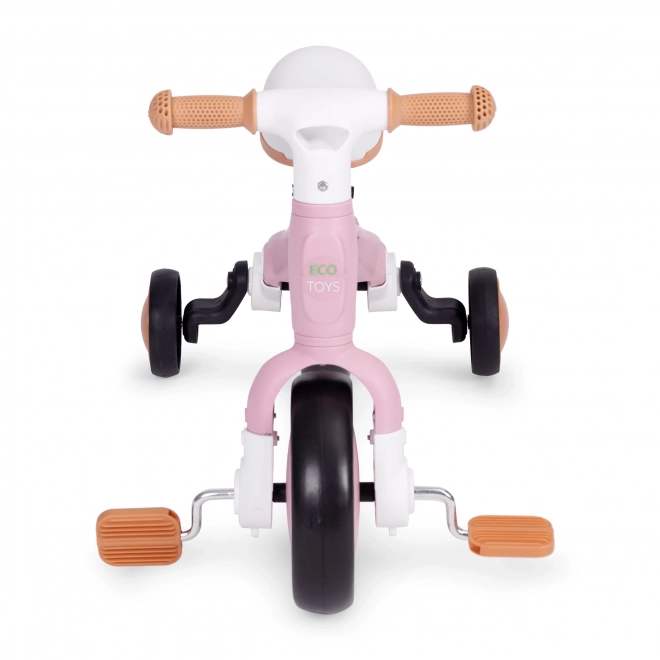 Rowerek balansowy z pedałami - treningowe boczne kółka 3w1 ECOTOYS