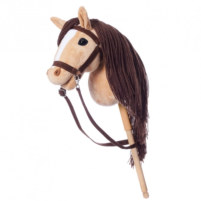 HOPPIHORSE koń na patyku hobby horse rozmiar A3 beżowy