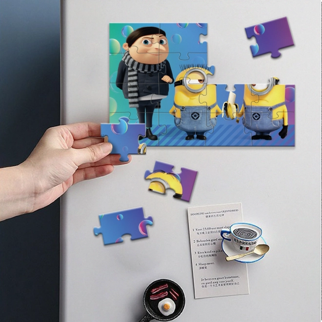 Magnetyczne puzzle Minionki Mały Gru