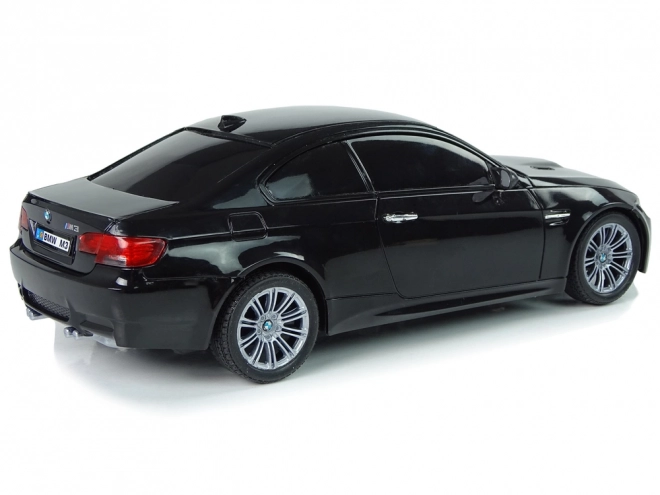 BMW M3 zdalnie sterowane auto czarne 2.4G zdalne sterowanie kierownicy 1:18 dźwięki światła