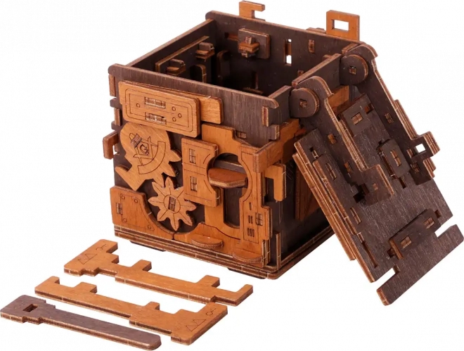 Drewniane puzzle box gra ucieczkowa 149 kawałków