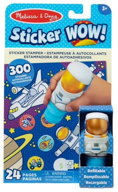 Naklejka WOW! Naklejka astronauta pieczątka