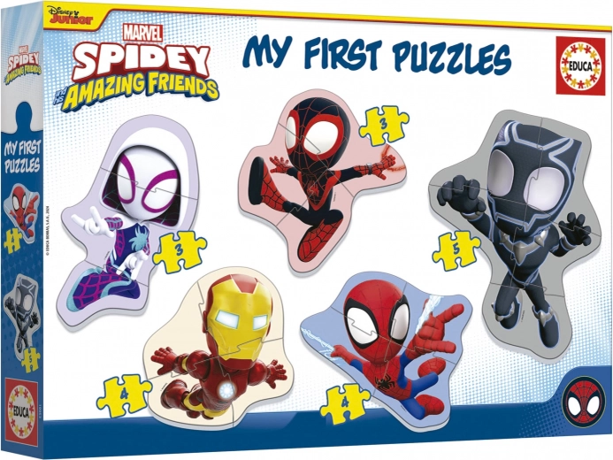 Educa baby puzzle Spidey i jego niesamowici przyjaciele 5w1 (3–5 elementów)