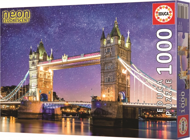 Świecące puzzle Tower Bridge w Londynie 1000 elementów