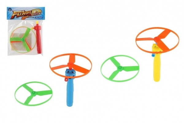 Wyrzutnia wirnika + starter plastikowy 9cm 2 kolory w woreczku