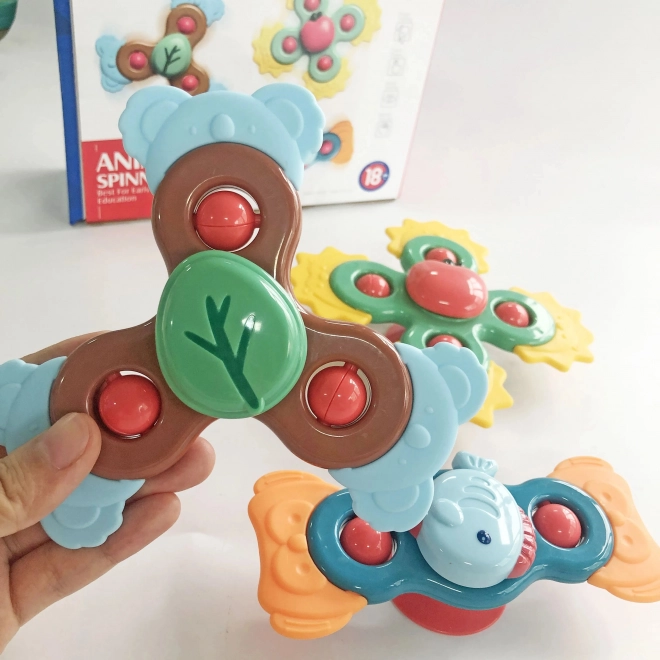 Woopie dziecięcy edukacyjny sensoryczny spiner 3w1 w kolorowym wykonaniu
