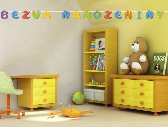 Papierowa girlanda Super Urodziny