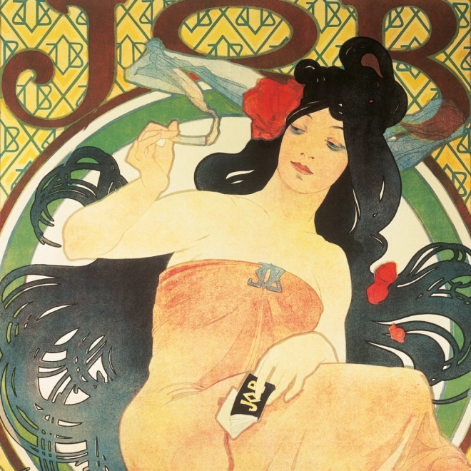 Kalendarz notatnikowy Alfons Mucha 2025, 30 × 30 cm