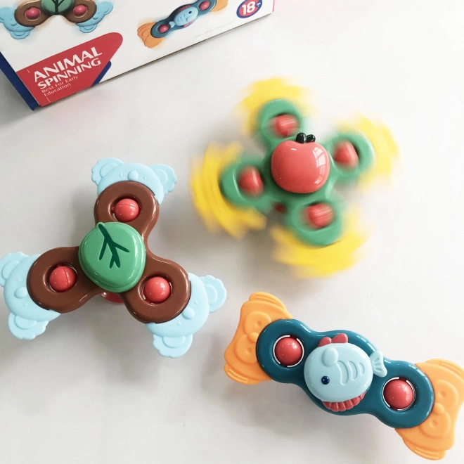 Woopie dziecięcy edukacyjny sensoryczny spiner 3w1 w kolorowym wykonaniu