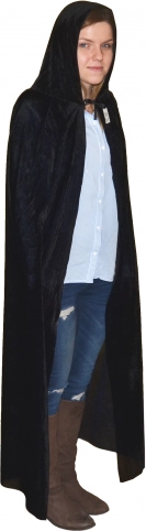czarny płaszcz 130 cm