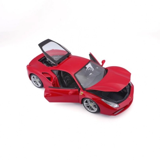 Metalowy samochód Ferrari 488 GTB czerwony