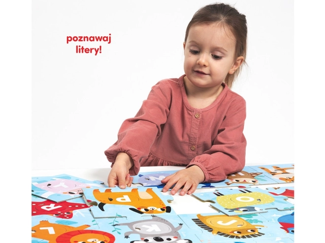 CzuCzu duże puzzle z otworem Alfabet
