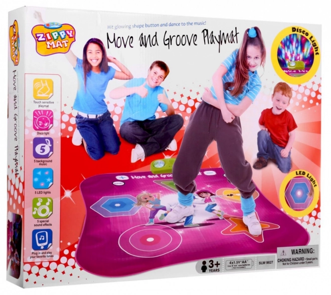 Mata taneczna Move and Groove dla dzieci 3+ - Muzyczna gra z oświetleniem
