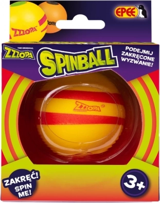 Spinball piłka do żonglowania żółta z czerwienią