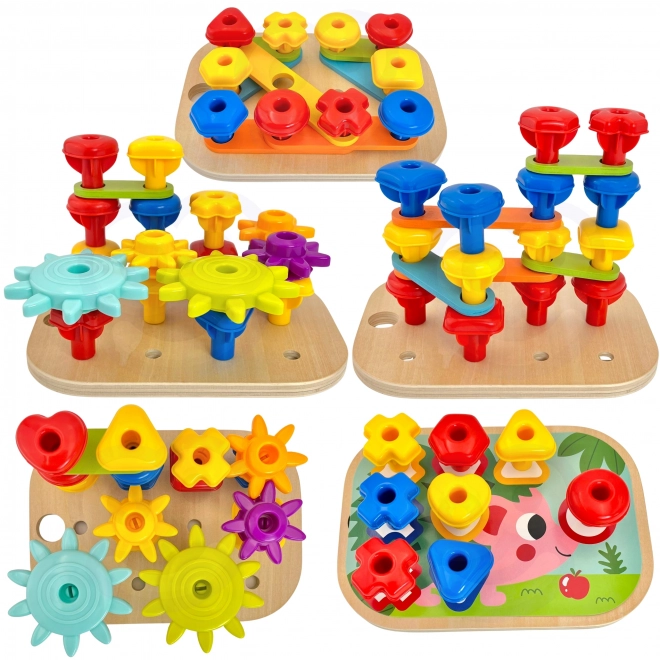 Woopie Green Konstrukcyjny Box Motoryczny Montessori 12w1