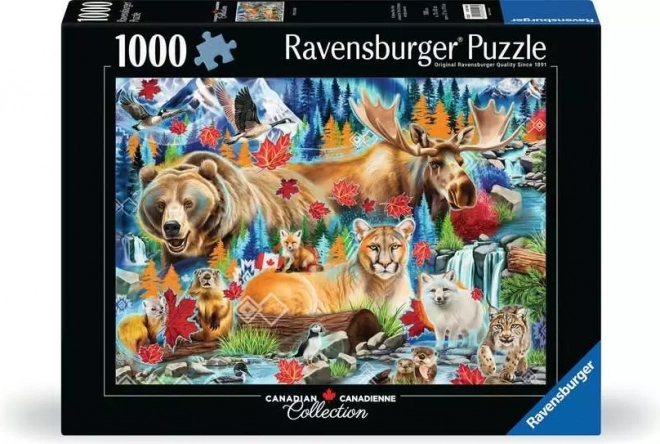 Puzzle Dzika fauna Kanady 1000 elementów