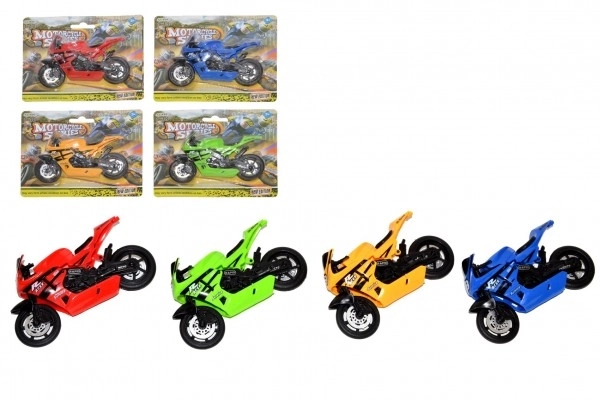 Motocykl wyścigowy 11cm plastikowy mix kolorów