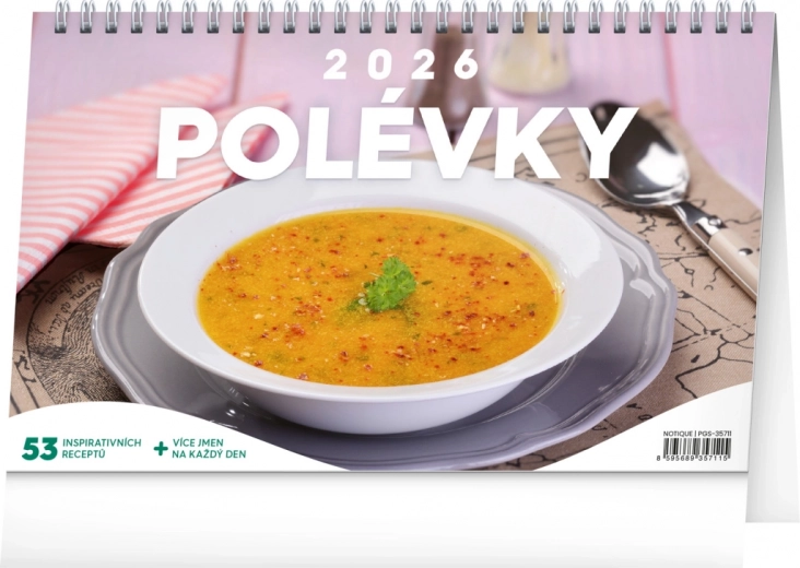 Kalendarz biurkowy Zupy 2026