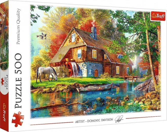 Puzzle 500 elementów – chatka nad rzeką TREFL