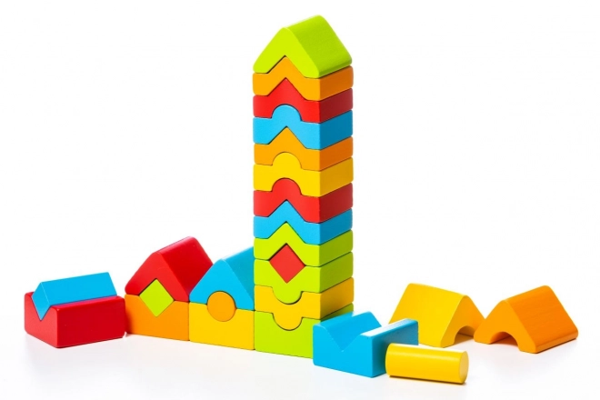 CUBIKA 15016 Zestaw 5 wież LD-13 - drewniane puzzle 25 elementów