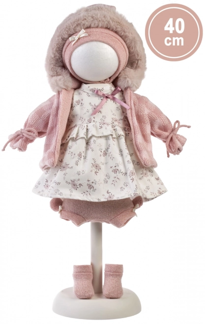 Llorens 540C CARLA - realistyczna lalka z miękkim materiałowym ciałem - 40 cm