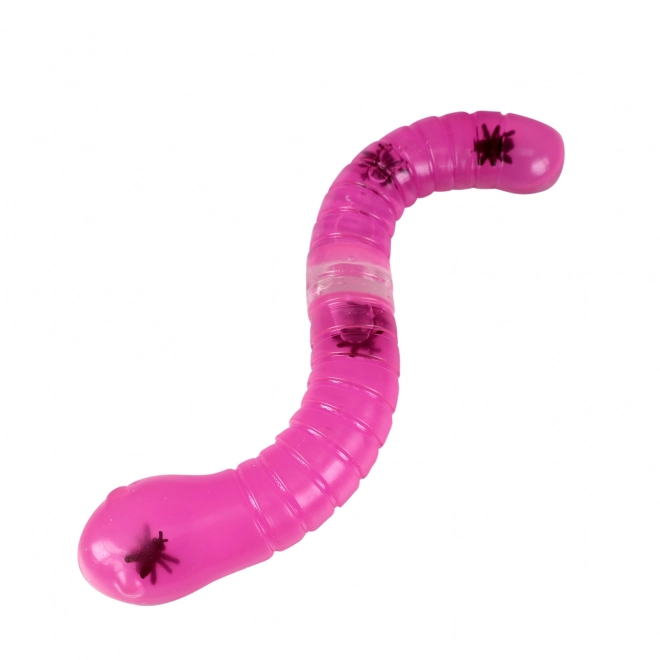 Gniotek wąż z muchami 25 cm