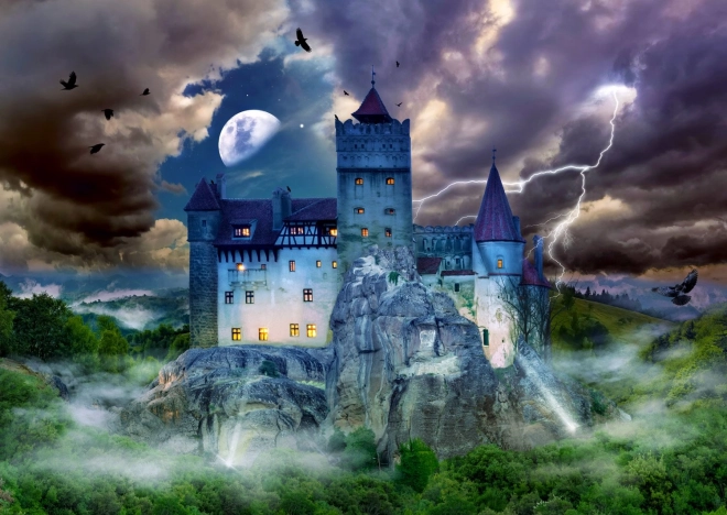 Puzzle Straszna noc na zamku Drakuli 1000 elementów