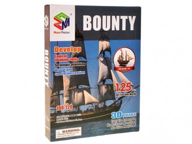 3D puzzle statek Bounty