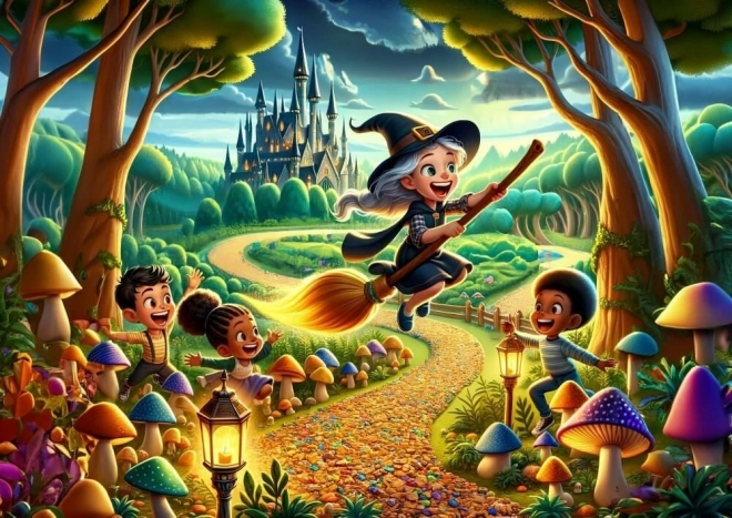Puzzle Urocza czarownica 100 elementów