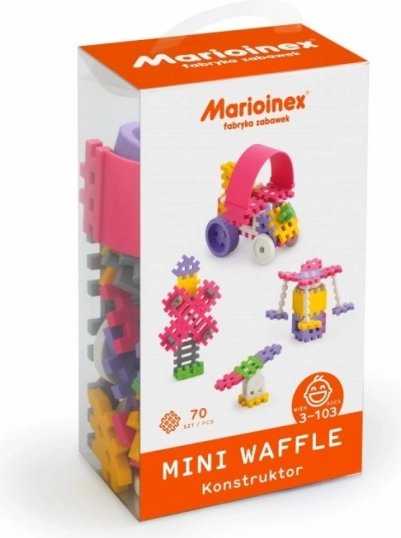 Klocki konstrukcyjne Mini Waffle 70 szt. dla dziewczynek