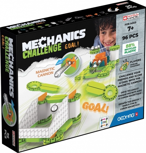 Magnetyczna konstrukcja GEOMAG Mechanics Challenge 96 elementów