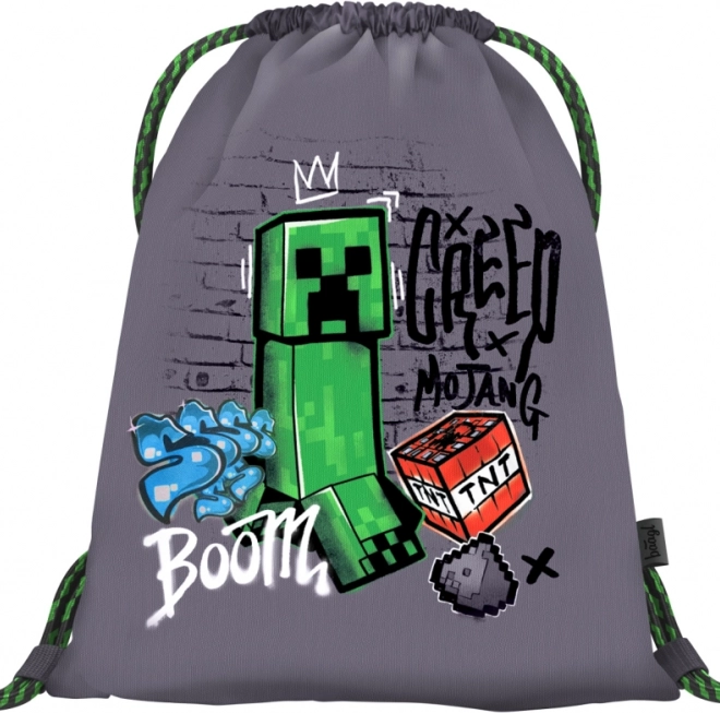 Zestaw 3 Skate Baagl Minecraft TNT: Plecak, Piórnik, Worek