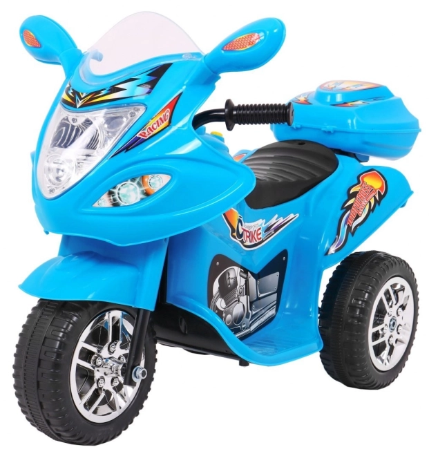 Trójkołowiec BJX-088 motocykl elektryczny + dźwięki + światła – Niebieska
