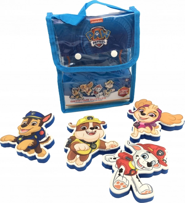 SPIN MASTER Piankowe puzzle - Naklejki do wanny Psi Patrol 4x2 elementy