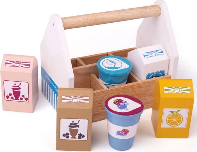 Bigjigs Toys koktajlowe produkty w przenośnym pudełku