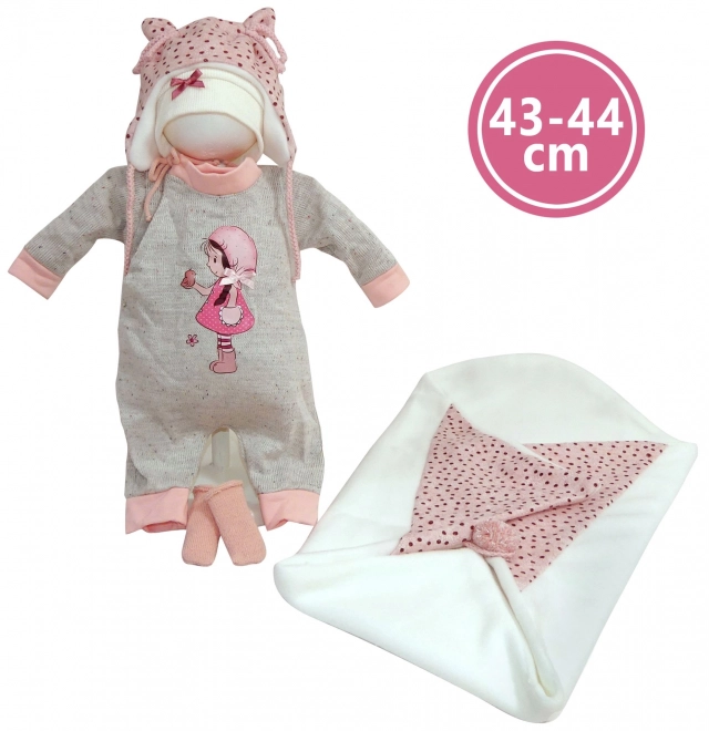 Realistyczna lalka niemowlęca z dźwiękami i miękkim ciałem 44 cm