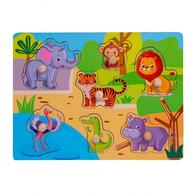 Drewniane puzzle ZOO