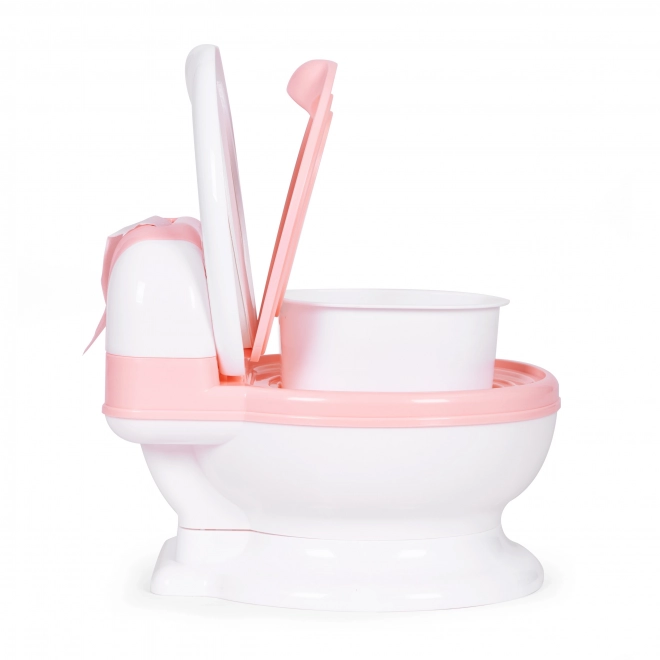 Nocnik toaletowy z wyjmowaną wkładką, zamkniętą deską do sedesu dziecięcego i szczotką ECOTOYS