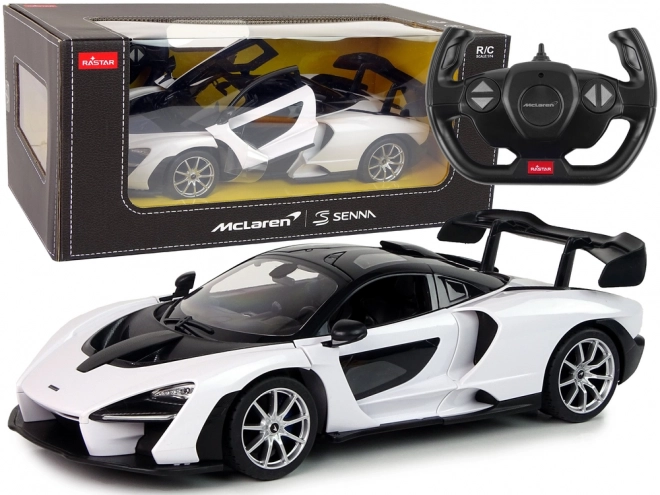 Auto R/C McLaren Senna Rastar 1:14 biały z pilotem do sterowania