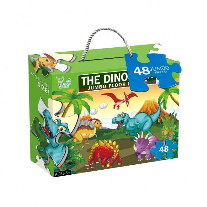 Podłogowe puzzle Dinozaury maxi