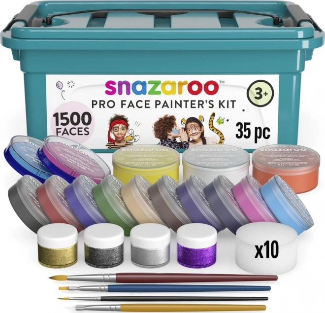 snazaroo profi box do malowania twarzy – zestaw 35 elementów