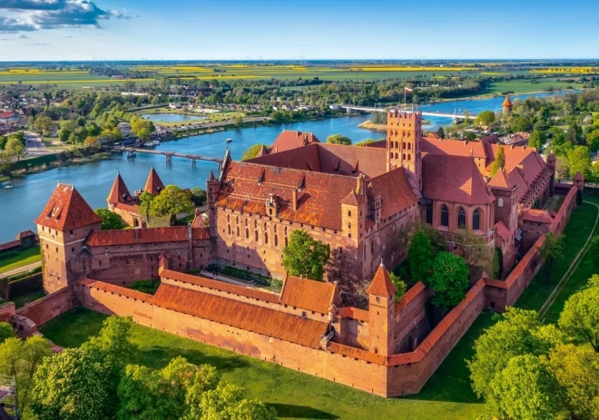 Puzzle 500 elementów - Widok na Zamek w Malborku, Polska