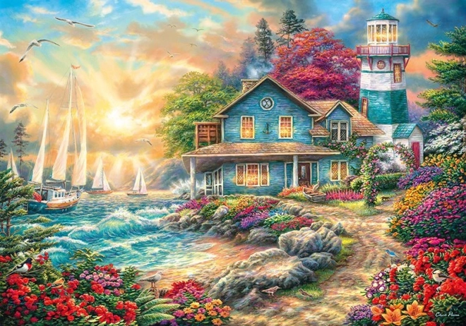 Puzzle Wschód słońca nad morzem 2000 elementów