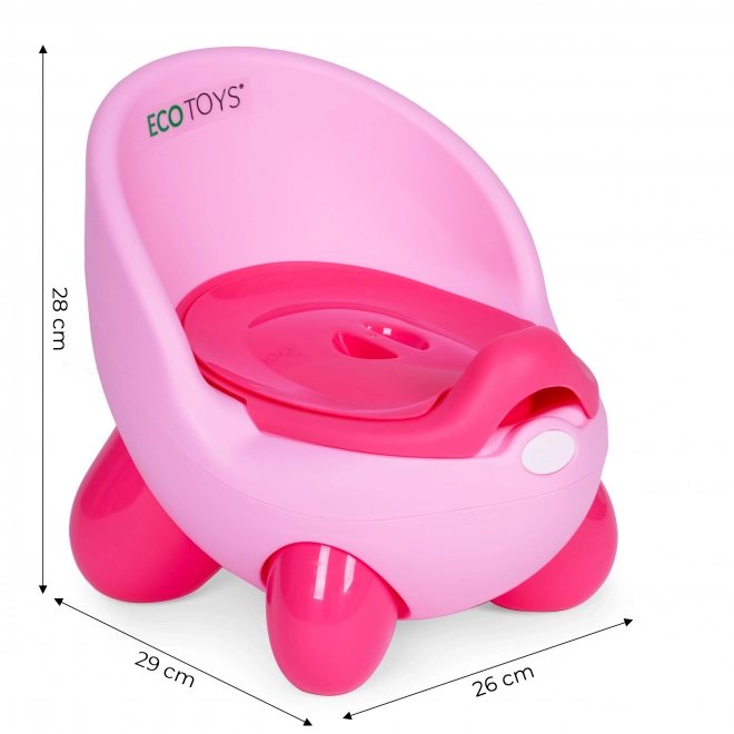 Nocnik dziecięcy z wyjmowaną wkładką i antypoślizgowymi nogami ECOTOYS
