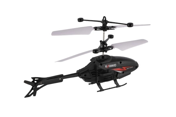 Helikopter z plastiku 16cm reagujący na ruch ręki z kablem do ładowania USB w pudełku 22x15x5cm